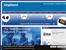 Tablet Screenshot of amphenol.co.uk
