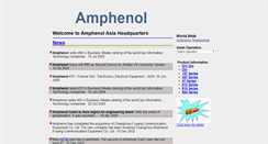 Desktop Screenshot of amphenol.com.hk